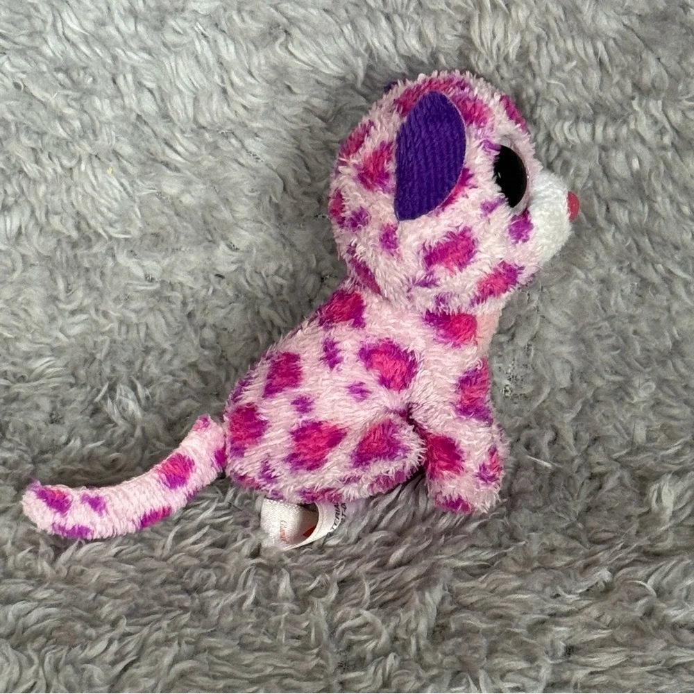 Ty Teenie Beanie Boo Glamour Pink Leopard Plush McDonald’s Toy Spotted Cat